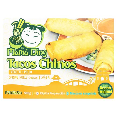 Taco chino Mamading pollo y vegetales  5 uds -  500 g