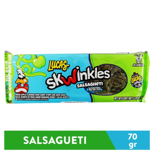 Skwinkles Salsagheti Manzana Ks - 70 g