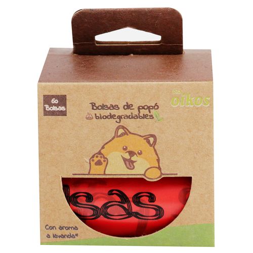 Bolsa Para Desechos Bio Oikos Biodegradable 4 rollos