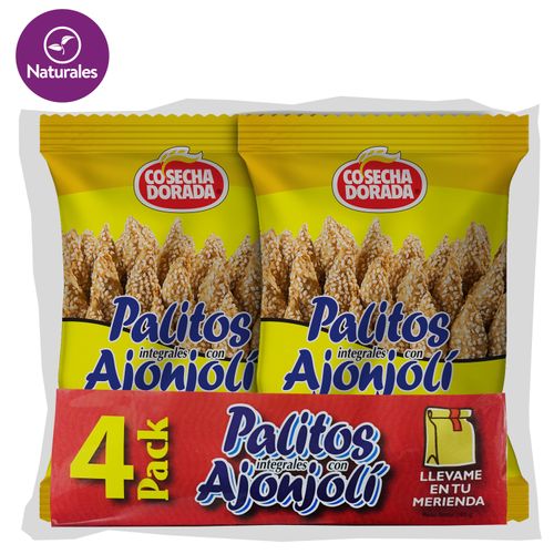 Palitos Cosecha Dorada de ajonjoli 4 pack - 180 g