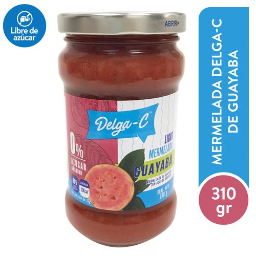 Mermelada Delga-C Sin Azúcar Sabor Guayaba - 310 g