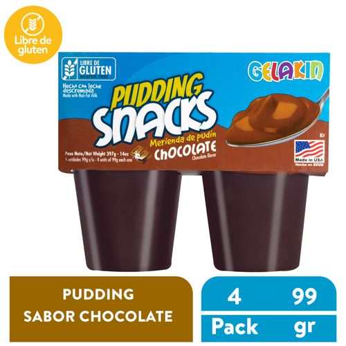 Pudding Gelakin sabor chocolate - 397 g