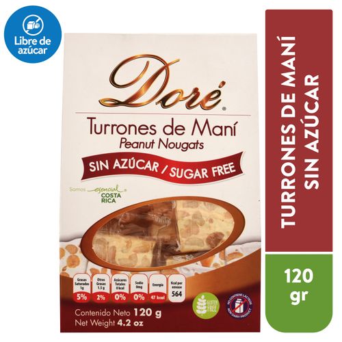 Turrón Dore Maní Sugar Free -120gr