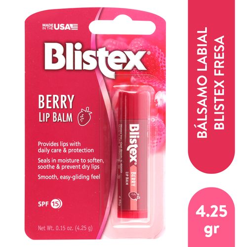 Bálsamo labial Blistex fresa Spf 15 - 4.25 g