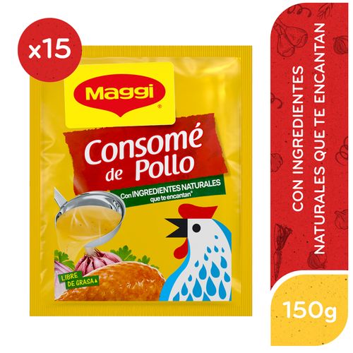 Consome Maggi De Pollo Sobres 3 Pack - 150g
