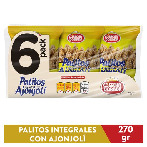 Palitos Cosecha Dorada de ajonjoli 6 pack - 270 g