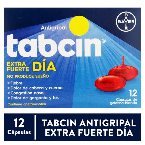 Tabcin día caja 12 cápsulas - Precio indicado por caja
