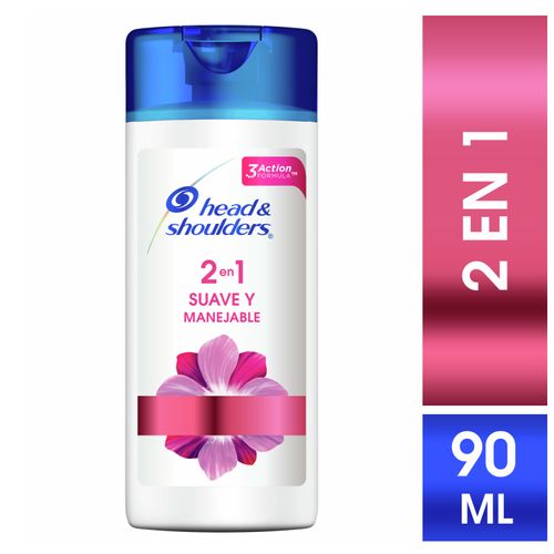 Shampoo Head & Shoulders Control Caspa 2En1 Suave Y Manejable - 90ml