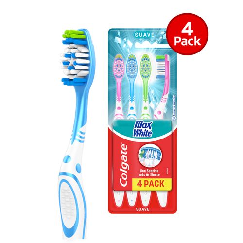 Cepillo Dental Colgate Max White 4 Pack