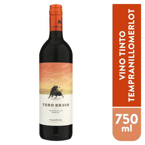 Vino Tinto Toro Bravo Tempranillo Merlot -750 ml