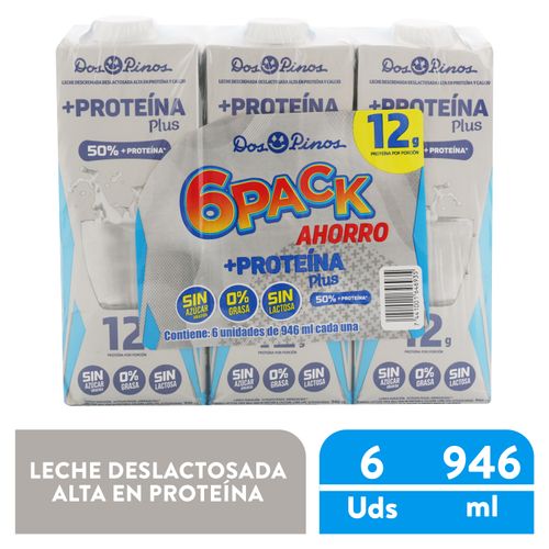 Leche Dos Pinos Delactosada Más Protein 6 Pack -5676 gr