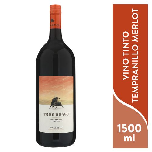 Vino Tinto Toro Bravo Tempranillo Merlo -1500 ml