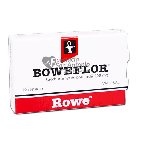 Boweflor Rowe 200 mg caja 10 sobres - Precio indicado por sobre