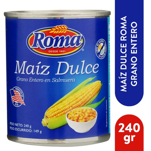 Maiz dulce Roma en lata - 240 g
