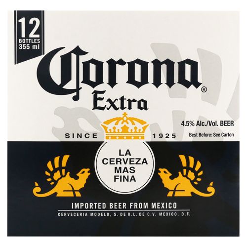 Cerveza Corona Botella 12 Pack -355ml