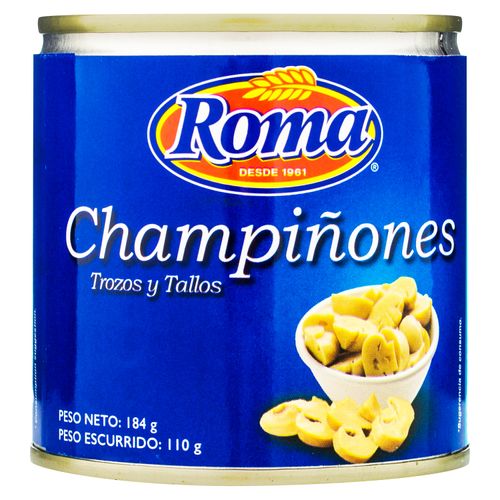 Champiñones Roma trozos y tallos en lata - 184 g