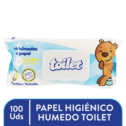 Toallas Húmedas Toilet  De Papel 100 Uds - 650 g