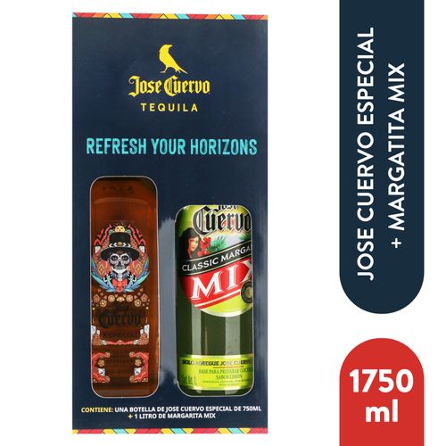 Tequila Jose Cuervo con mezcla mix margarita - 1750 ml