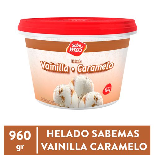 Helado Sabemas vainilla caramelo - 960 g