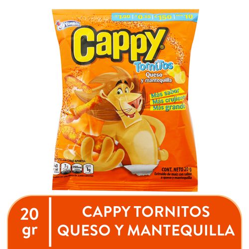 Snack Yummies crappy tornitos queso y mantequilla - 20 g