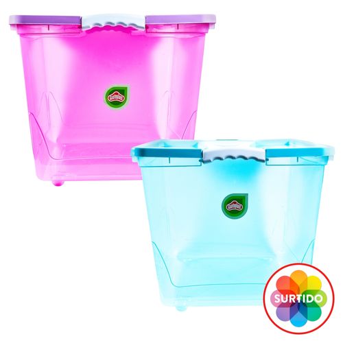 Caja Guateplast click con tapa 65 L