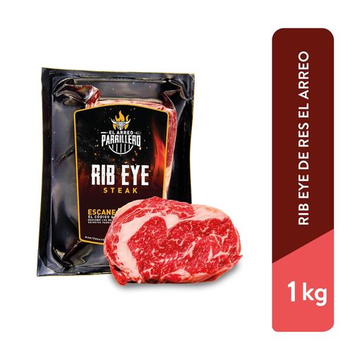 Rib Eye De Res Arreo, Empacado, Precio indicado por Kilo