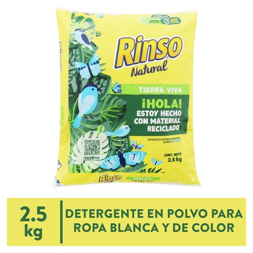 Detergente En Polvo Rinso Natural Tierra Viva -2.3kg