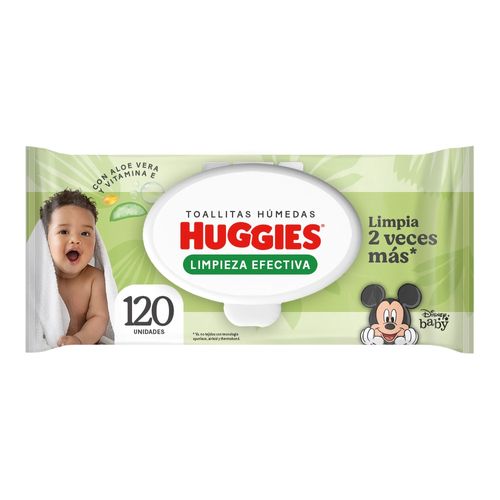 Toallitas Húmedas Huggies Limpieza Efectiva -120 uds