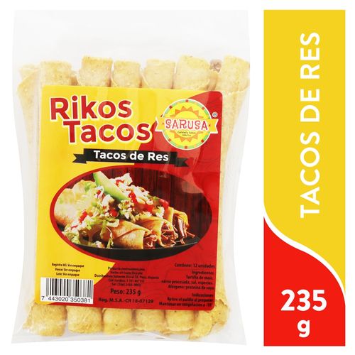 Taco Sarusa de res 12 Uds - 235 g