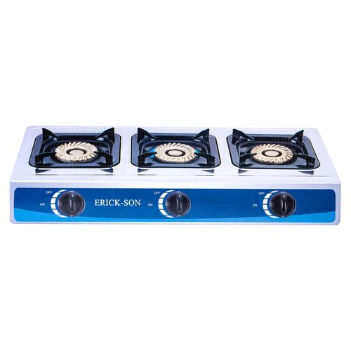 Cocina de gas Erickson HTG3092 de mesa 3 quemadores