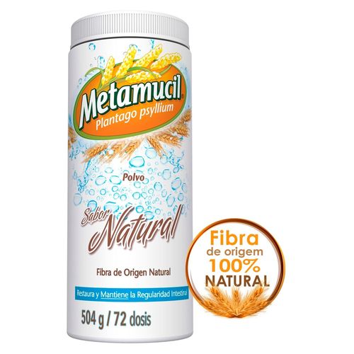 Fibra Metamucil sabor natural - 504 g