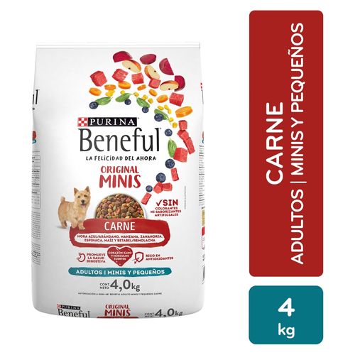 Alimento seco Purina benaful para perro raza minis - 4000 g