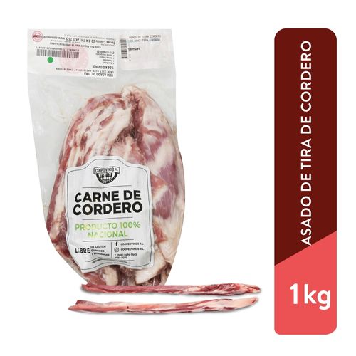 Asado Coopeovinos de tira de cordero - aproximadamente 1 kg