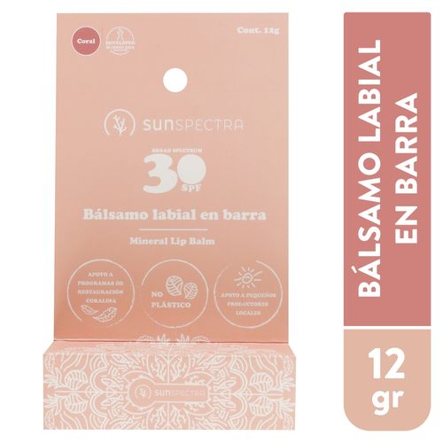 Bálsamo labial Sunspectra con protección solar FPS 30 - 12 g