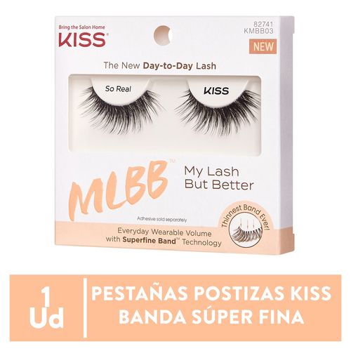 Pestañas Postizas Kiss Banda Súper Fina