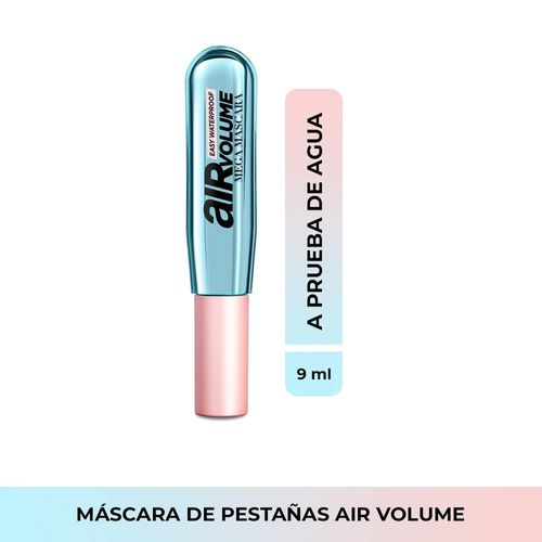Máscara L'oréal Paris Air Mascara Blackest Black Waterproof