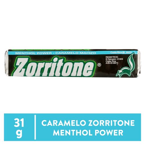 Caramelo Ancalmo Zorriton Menthol Power - 31 g