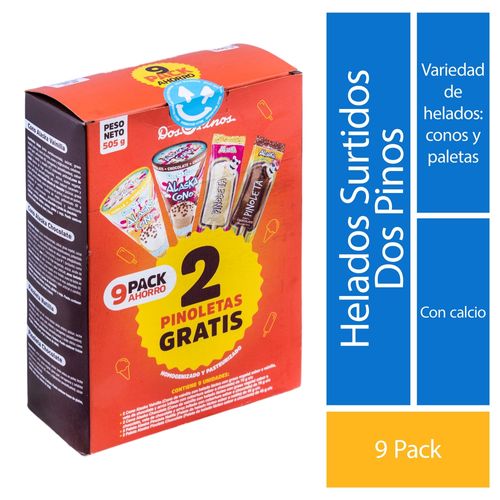 Helados Surtidos Dos Pinos 9pack - 505 g