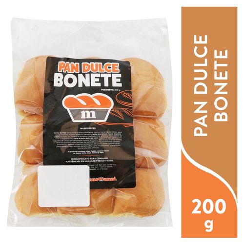 Pan Musmanni Bonetes Dulces 9 unidades -200 gr