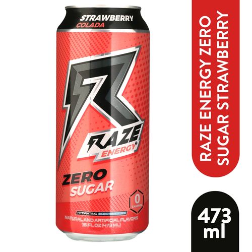 Bebida Energetica Raze Sabor Fresa 473ml