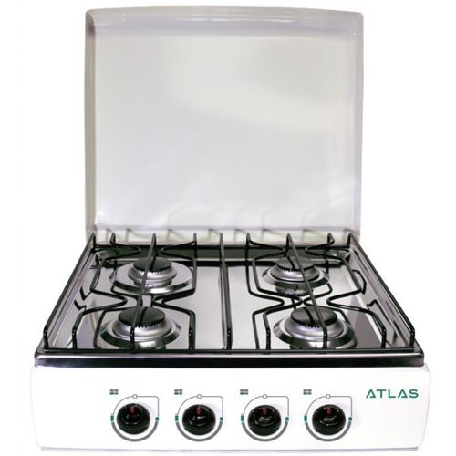 Cocina de gas Atlas blanca de mesa  50 cm