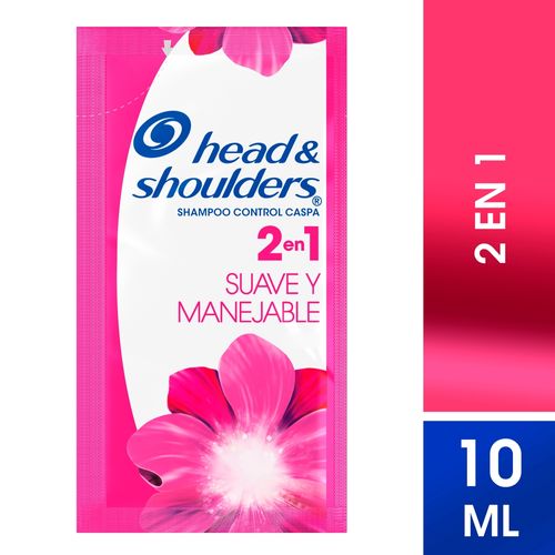 Shampoo 2 En 1 Head & Shoulders Suave Y Manejable 10 ml
