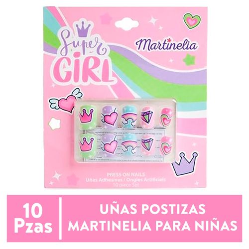 Uñas postisas Martinelia, para niñas