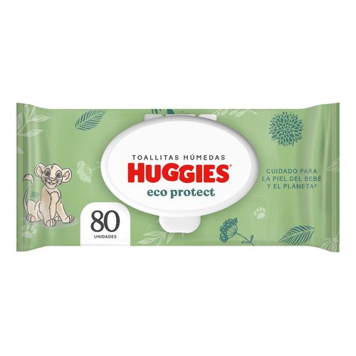 Toallas Húmedas Huggies Eco Protect - 80 Unidades