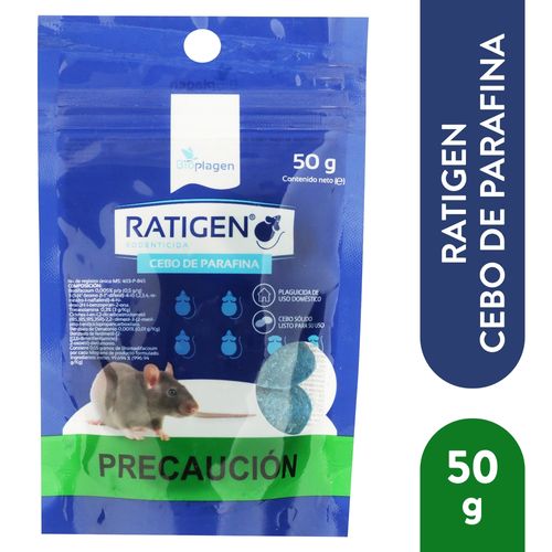 Veneno para roedores Bioplagen ratigen cebo de parafina - 50 g