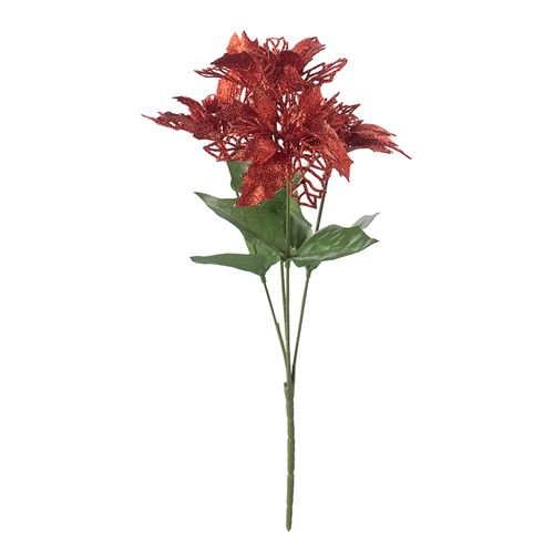 Ramo Decorativo Holiday Time 4 flores navideñas