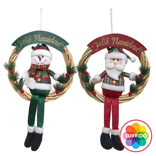 Corona Holiday Time Navideña -53 cm