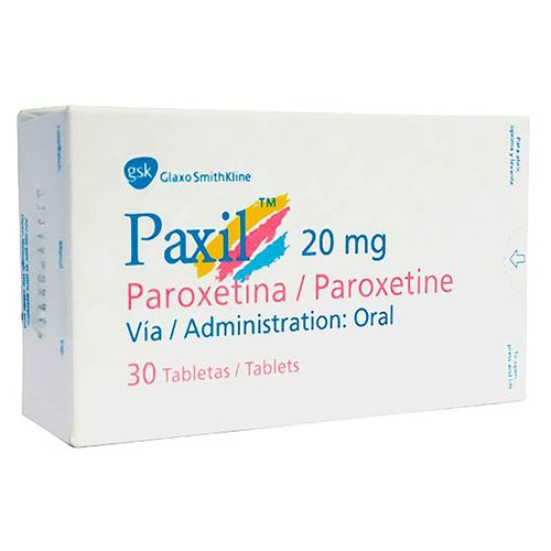 Paxil Glaxosmithkline tabletas 20 mg -30 uds