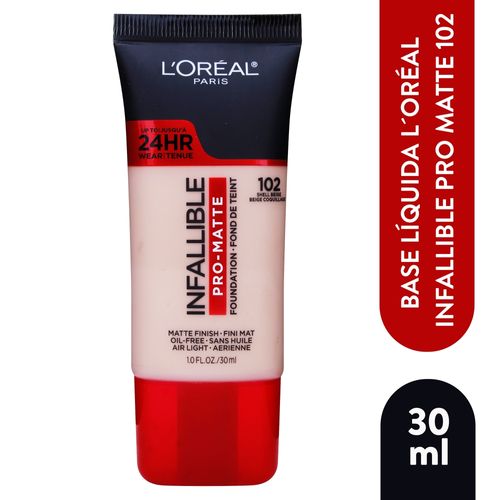 Base Loreal Pro Matte Shell Beige 102
