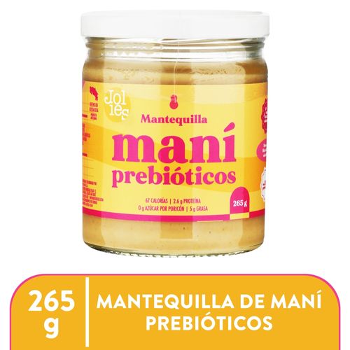 Mantequilla de maní Jolies natural - 265 g